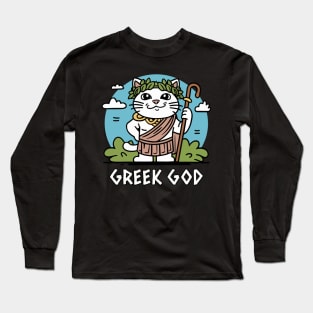 Greek God Cat Edition Funny gifts Long Sleeve T-Shirt